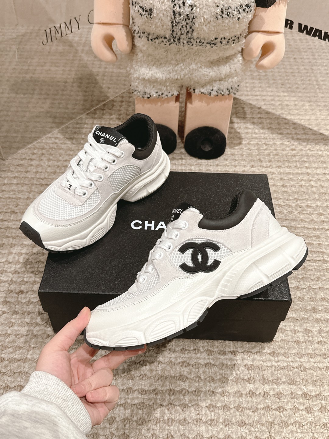 シャネル靴 CHANEL 2025新作 ダッドシューズ