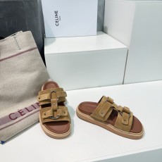 セリーヌ靴 CELINE 2025新作 ローマのレトロスリッパ