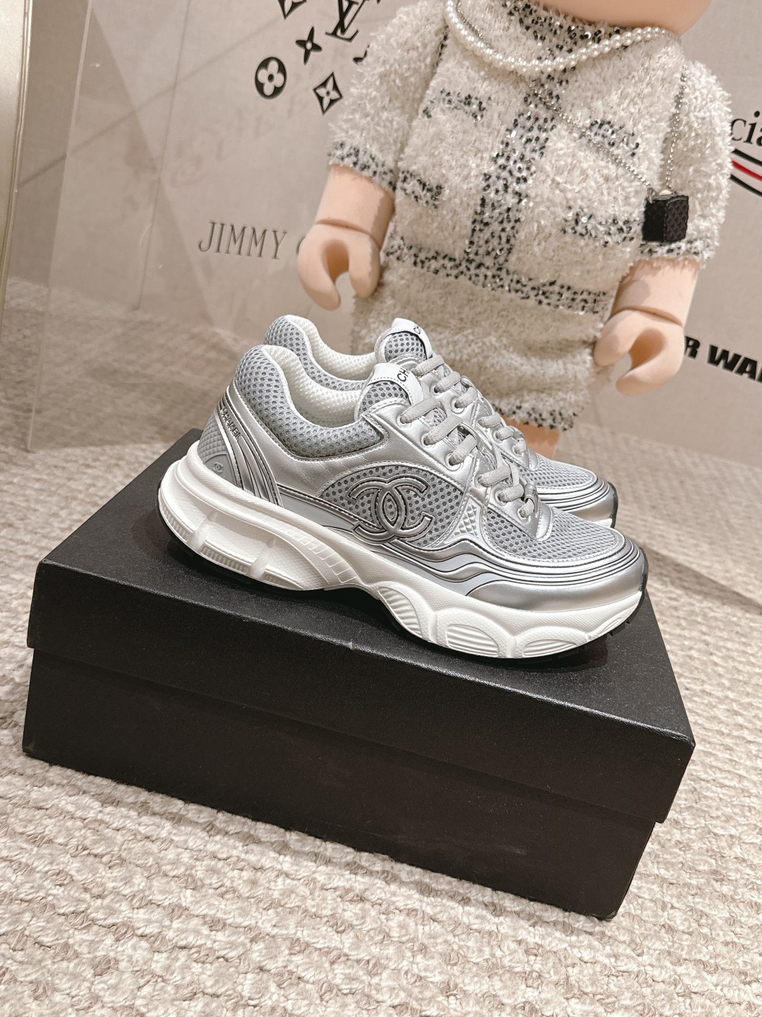 シャネル靴 CHANEL 2025新作 ダッドシューズ