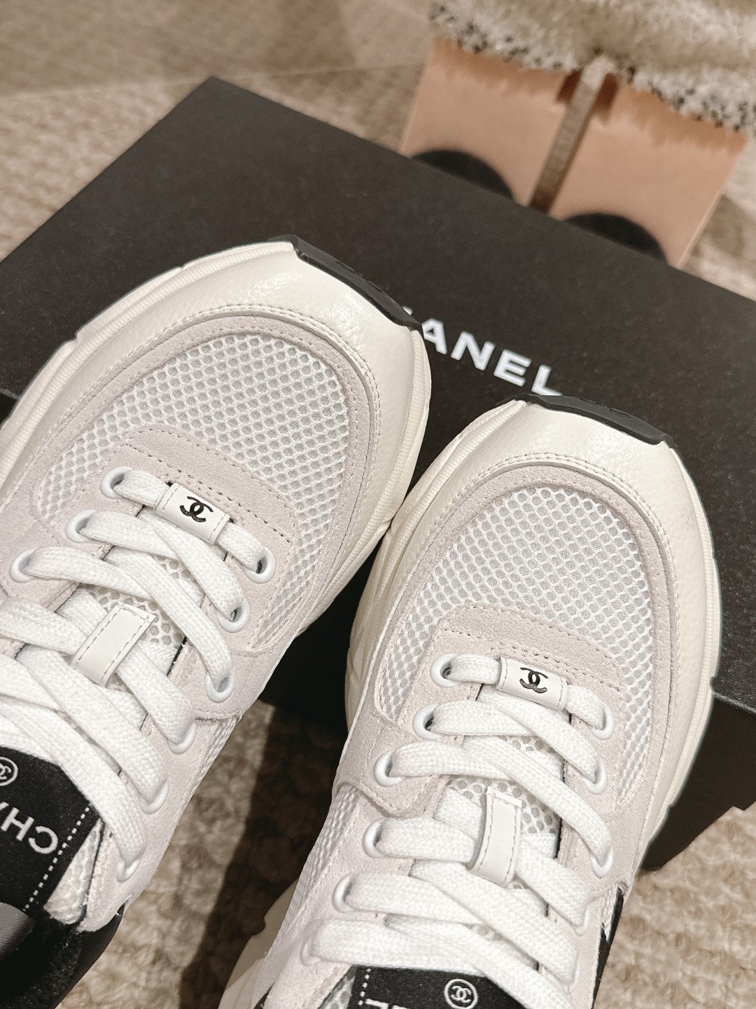 シャネル靴 CHANEL 2025新作 ダッドシューズ