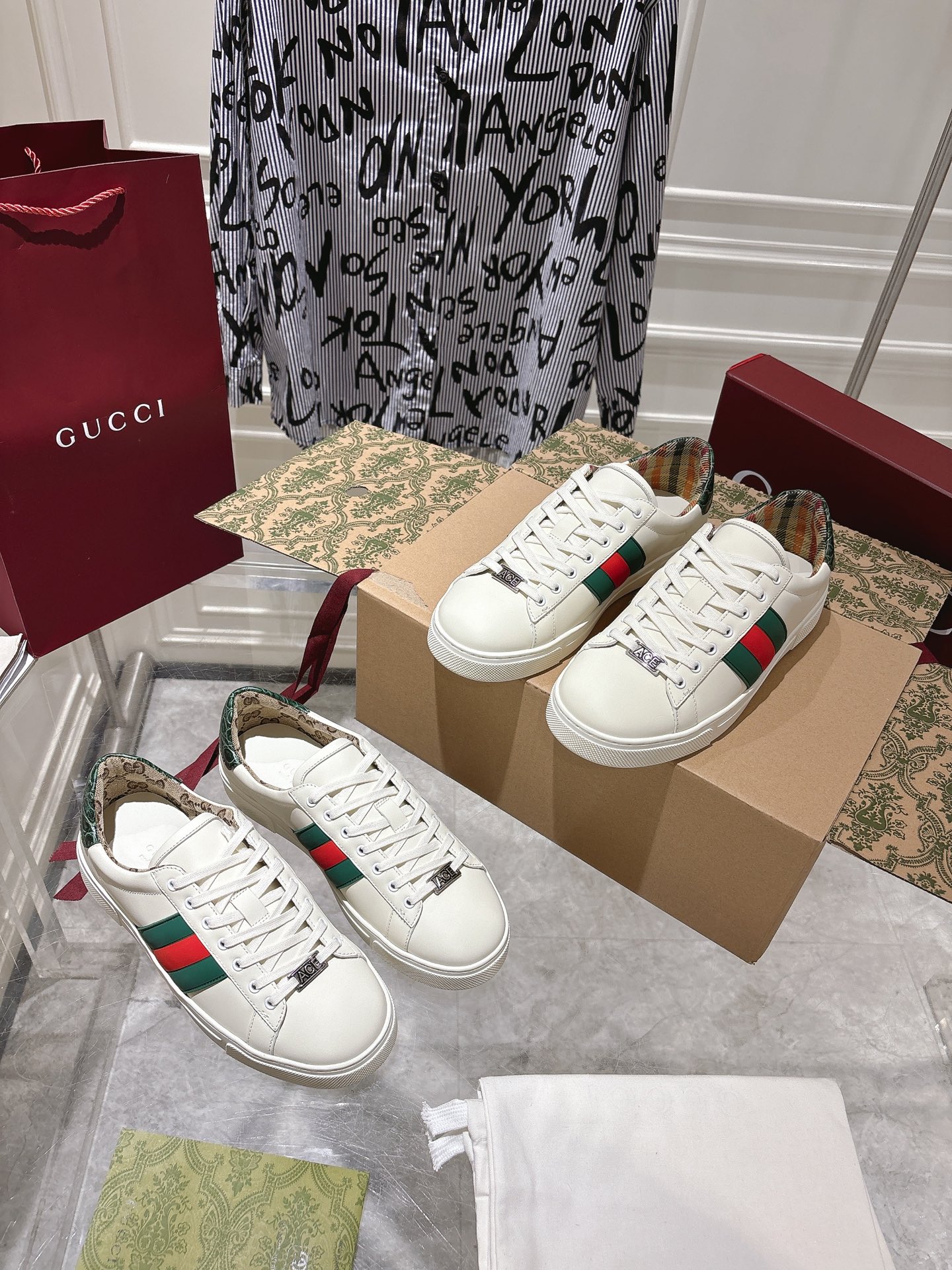 グッチ靴 GUCCI 2025新作 白い靴