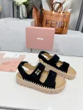 ミュウミュウ靴 Miu Miu 2025新作 サンダル