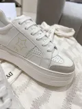 ディオール靴 DIOR 2025新作 厚底の白い靴