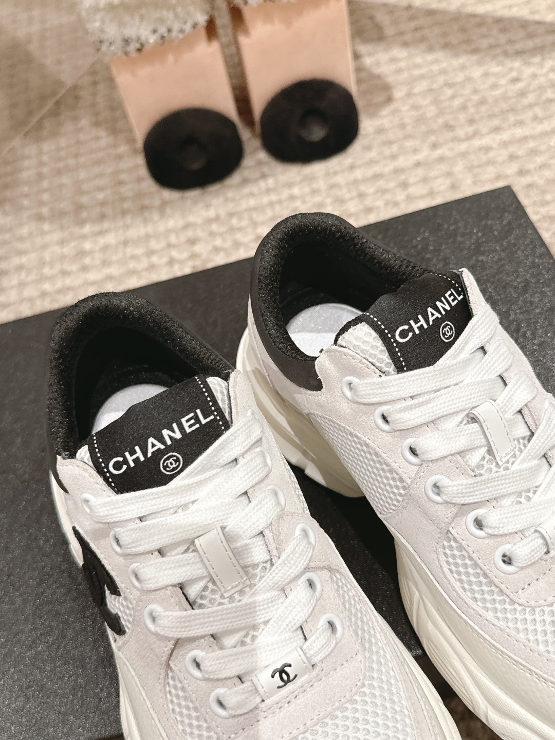 シャネル靴 CHANEL 2025新作 ダッドシューズ