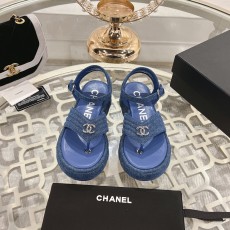 シャネル靴 CHANEL 2025新作 厚底カジュアルサンダル