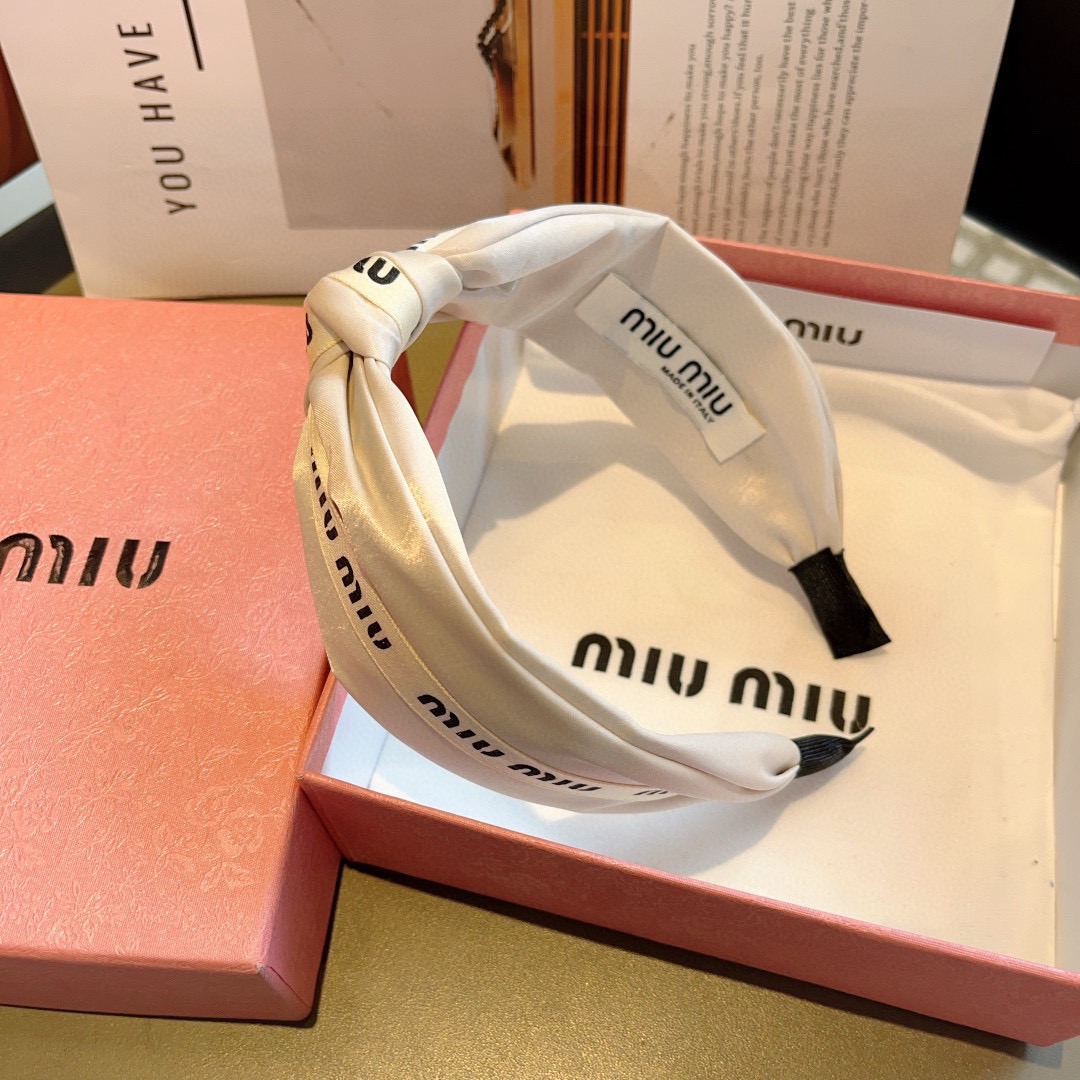 ミュウミュウカチューシャ Miu Miu 2025新作 カチューシャ