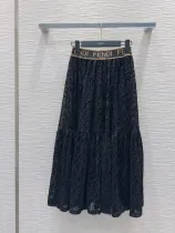 フェンディ服 FENDI 2025新作 レースロングスカート