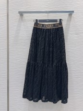 フェンディ服 FENDI 2025新作 レースロングスカート