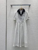 ミュウミュウ服 Miu Miu 2025新作 水玉模様のドレス