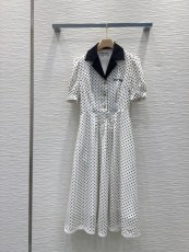 ミュウミュウ服 Miu Miu 2025新作 水玉模様のドレス