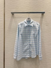 ロエベ服 LOEWE 2025新作 クラシックなチェックシャツ