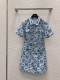 ディオール服 DIOR 2025新作 プリントドレス
