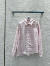 ロエベ服 LOEWE 2025新作 クラシックなチェックシャツ