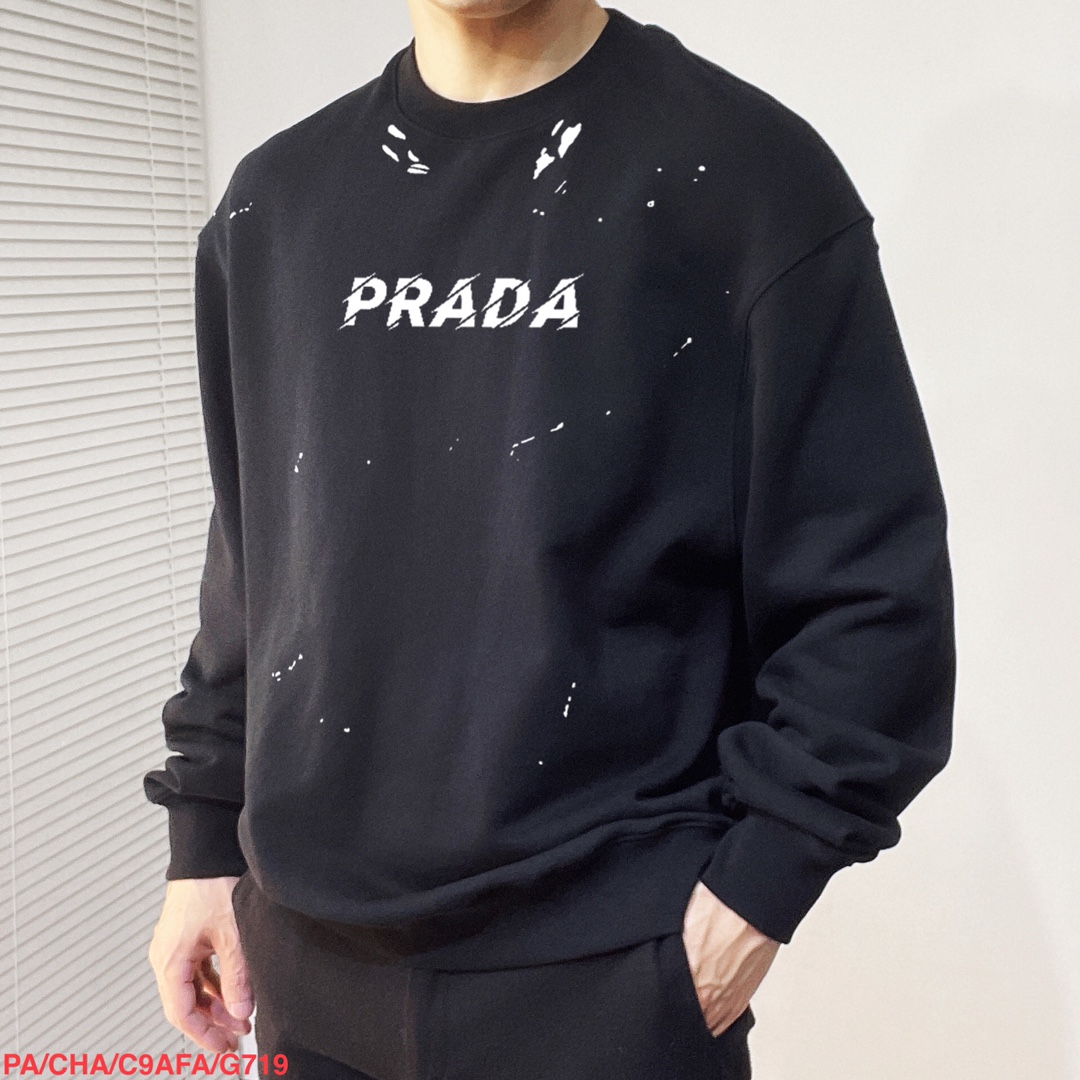プラダ服 PRADA 2025新作 クルーネックスウェットシャツ