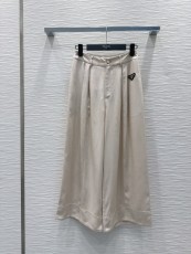 プラダ服 PRADA 2025新作 クロップドワイドレッグパンツ