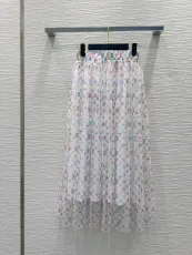 ルイヴィトン服 LOUIS VUITTON 2025新作 プリントメッシュスカート