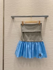 ミュウミュウ服 Miu Miu 2025新作 バストドレス
