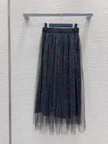 ルイヴィトン服 LOUIS VUITTON 2025新作 プリントメッシュスカート