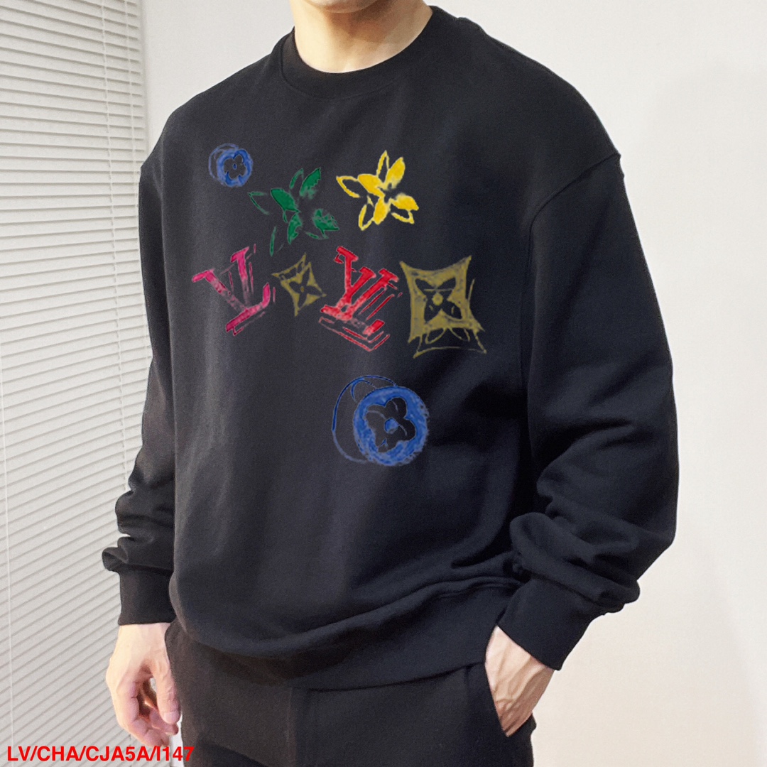 ルイヴィトン服 LOUIS VUITTON 2025新作 クルーネックスウェットシャツ