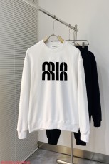 ミュウミュウ服 Miu Miu 2025新作 クルーネックスウェットシャツ