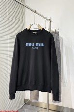 ミュウミュウ服 Miu Miu 2025新作 クルーネックスウェットシャツ