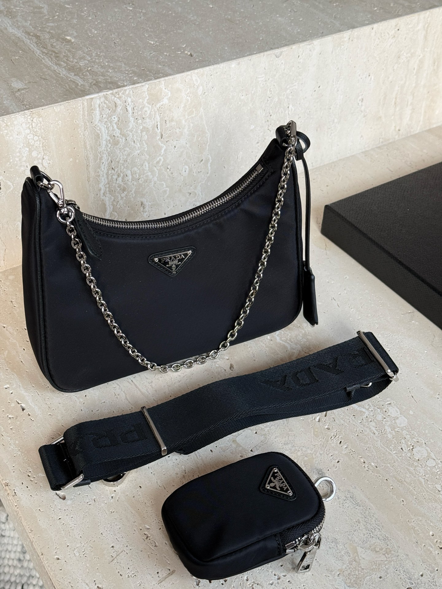 プラダバッグ PRADA 2025新作 チェーンバッグ