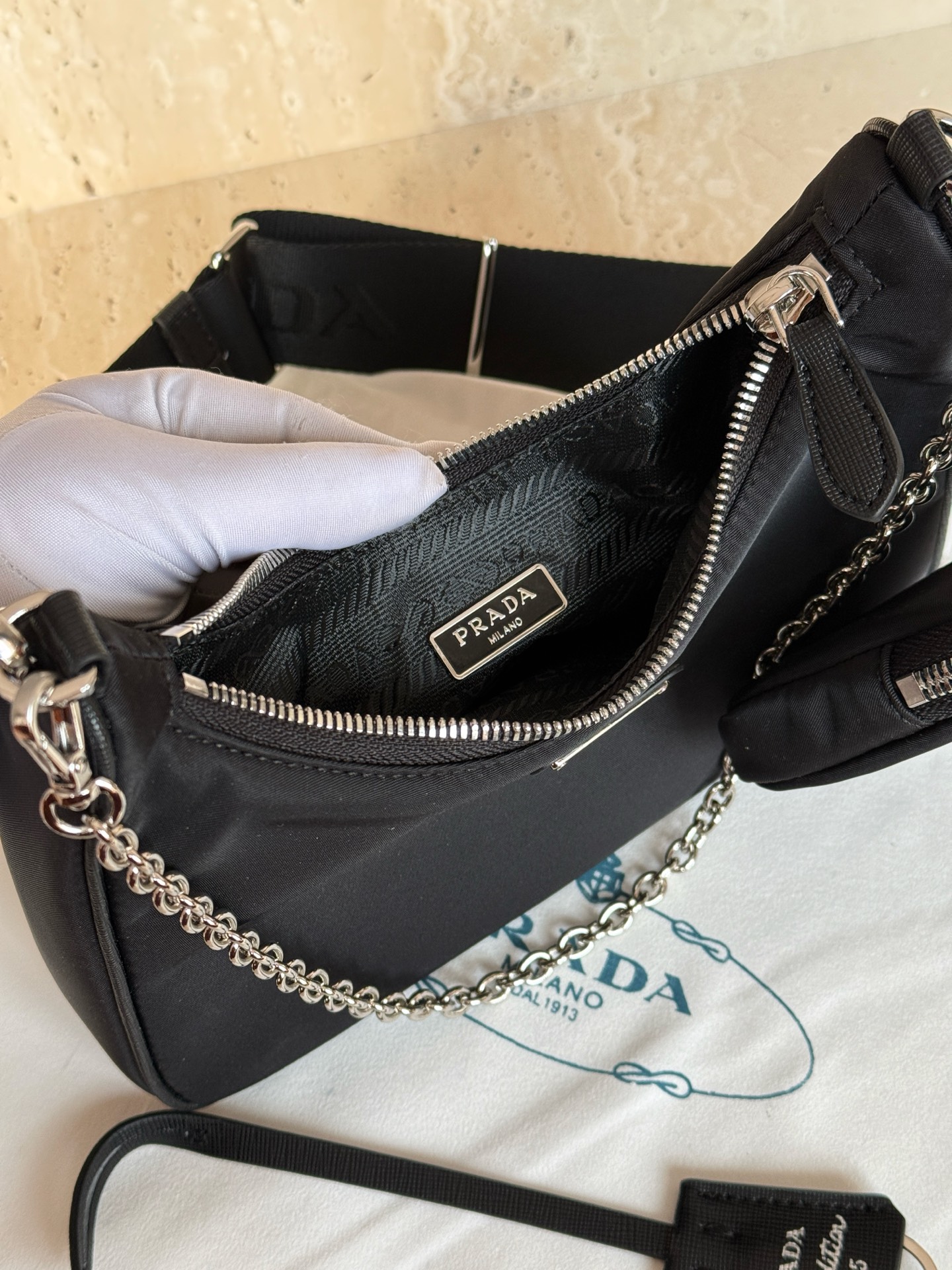 プラダバッグ PRADA 2025新作 チェーンバッグ