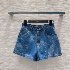 フェンディ服 FENDI 2025新作 デニムショートパンツ