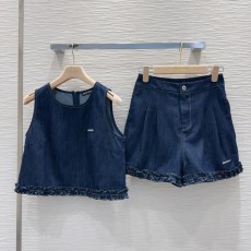 ミュウミュウ服 Miu Miu 2025新作 デニムスーツ