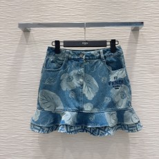 フェンディ服 FENDI 2025新作 デニムスカート