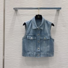 シャネル服 CHANEL 2025新作 デニムベスト