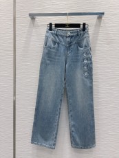 シャネル服 CHANEL 2025新作 デニムパンツ