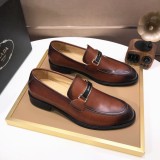 プラダ靴 PRADA 2025新作 高品質 レザーシューズ