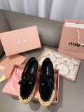 ミュウミュウ靴 Miu Miu 2025新作 カジュアルシューズ