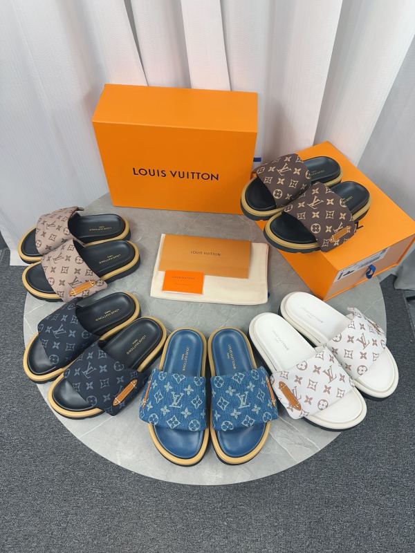 ルイヴィトン靴 LOUIS VUITTON 2025新作 スリッパ