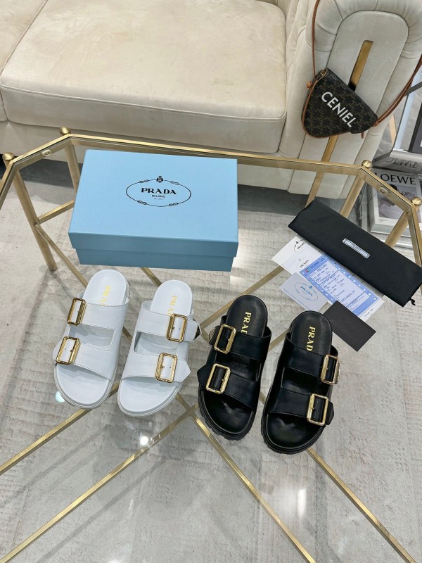 プラダ靴 PRADA 2025新作 スリッパ