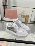 ミュウミュウ靴 Miu Miu 2025新作 厚底カジュアルシューズ