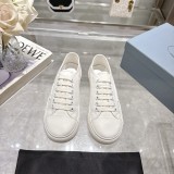 プラダ靴 PRADA 2025新作 ラウンドトゥのキャンバスシューズ