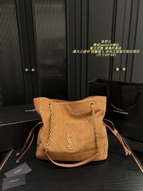 サンローランバッグ Yves Saint Laurent 2025新作 バケットバッグ