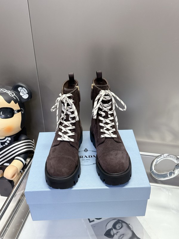 プラダ靴 PRADA 2025新作 ショートブーツ