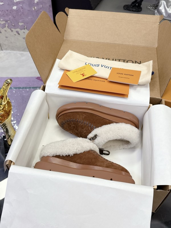 ルイヴィトン靴 LOUIS VUITTON 2025新作 スノーシューズ