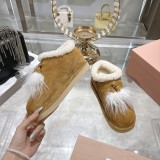 ミュウミュウ靴 Miu Miu 2025新作 スノーシューズ