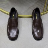 プラダ靴 PRADA 2025新作 モカシン