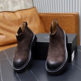 プラダ靴 PRADA 2025新作 ショートブーツ