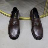 プラダ靴 PRADA 2025新作 モカシン