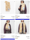 バーバリーマフラー BURBERRY 2025新作カシミヤのマフラー