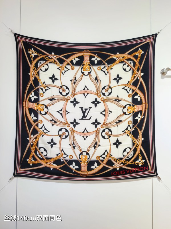 ルイヴィトンマフラー LOUIS VUITTON 2025新作ハンカチ