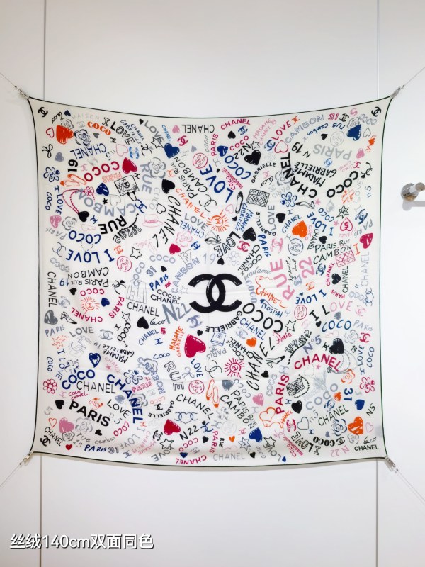 シャネルマフラー CHANEL 2025新作ハンカチ