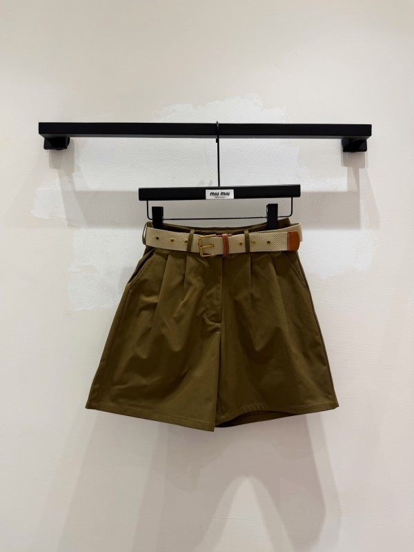 ミュウミュウ服 Miu Miu 2026新作 ハーフパンツ