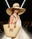 ミュウミュウ帽子 Miu Miu 2026新作 麦わら帽子